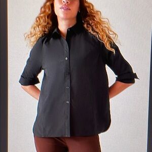Athleta Black Relaxed fit blouse